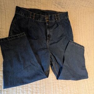 Lucy & Yak Addison - Denim Jeans in Mid Wash Blue - W44 (UK 24) / PETITE